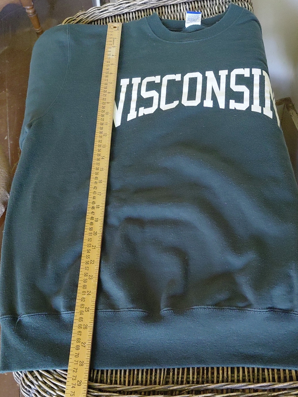 Vintage Champion 'Wisconsin' Crewneck Sweatshirt - Picture 7 of 11